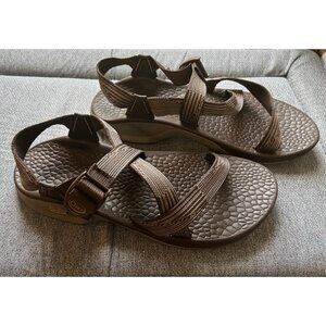 Chaco Men’s US 13 EU 46 Updraft Bulloo Sandals Zip Brown/Orange Vegan Vibram EUC